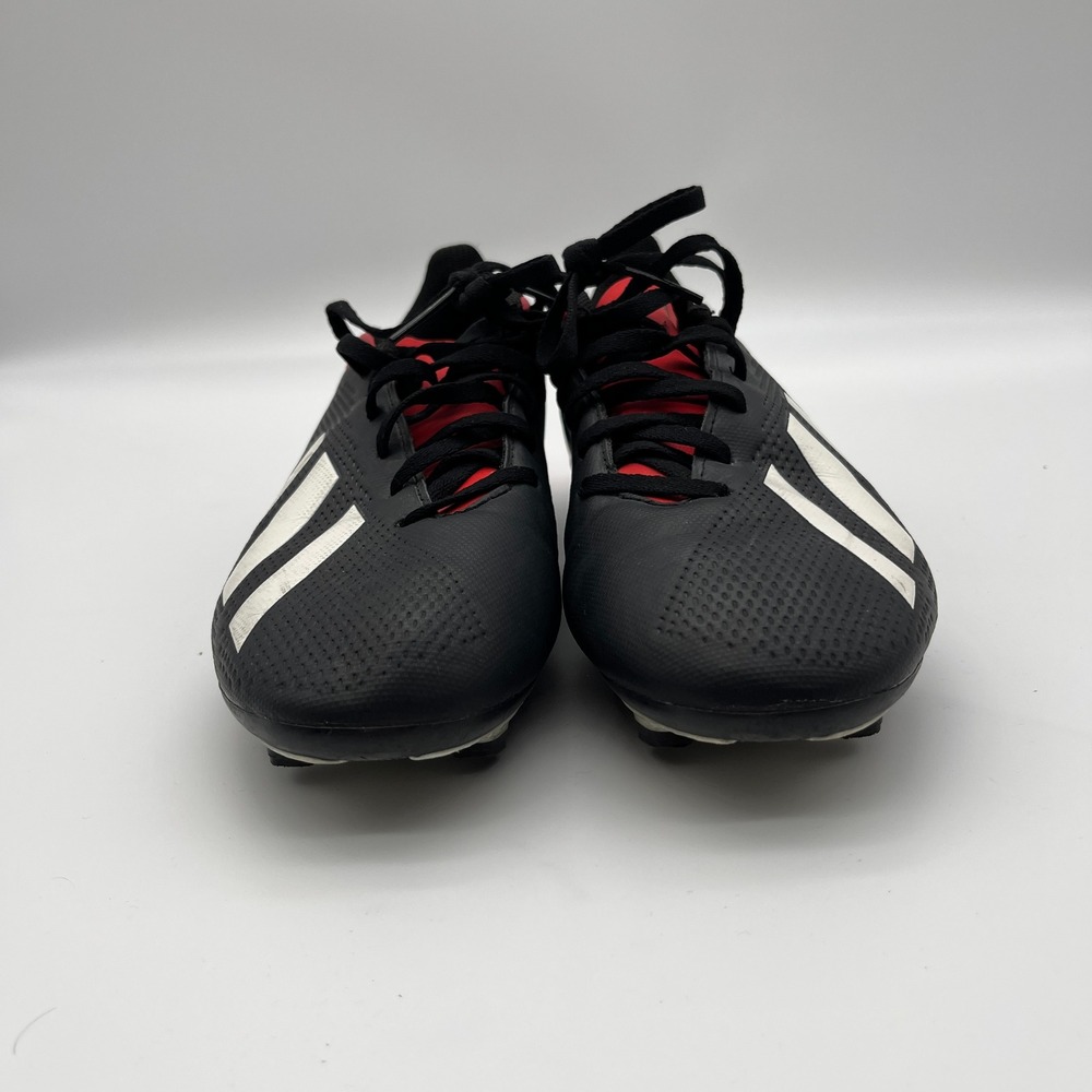 Adidas Soccer Cleats Mens 8 Black X 18.4 FG BB9375 Red White Stripes Athletic - Picture 2 of 8